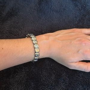 Chico’s metal bedazzled bracelet!